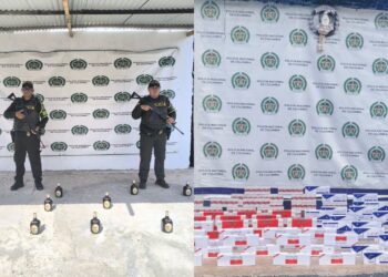 Policía incauta cigarrillos y licor de contrabando durante operativos viales en La Guajira