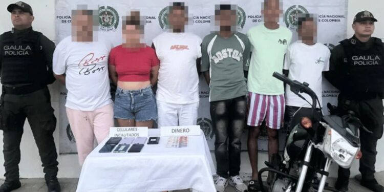 Caen seis presuntos integrantes de red extorsiva vinculada a las ACSN en Santa Marta