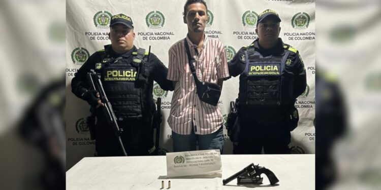 Capturan a hombre por porte ilegal de arma de fuego en el barrio San José de Maicao