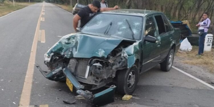 Aparatoso accidente de tránsito deja varios heridos entre Urumita y La Jagua del Pilar