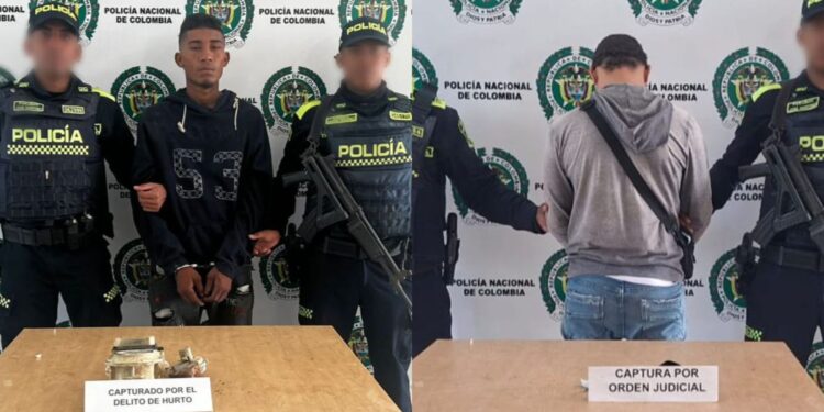 Dos personas capturadas por hurto en diferentes operativos policiales en Riohacha