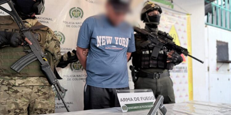 Capturan a presunto delincuente por porte ilegal de armas en Maicao