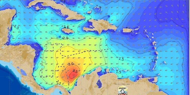 Dimar alerta por fuertes vientos y oleaje en el Caribe durante las próximas 72 horas