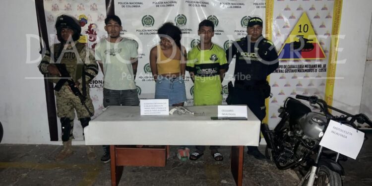 Tres personas capturadas tras ataque armado contra vivienda y local comercial en Maicao
