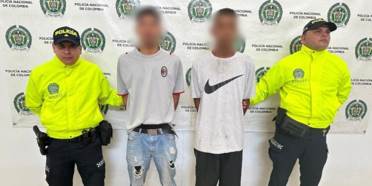 Capturan a dos presuntos sicarios del Clan del Golfo en Aguachica, Cesar