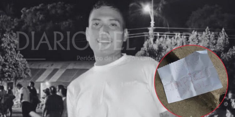 Asesinan a un joven en San Juan del Cesar y dejan mensaje alusivo a grupo armado