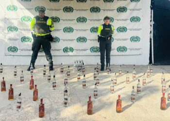 Policía incauta licor de contrabando en la vía Riohacha–Paraguachón