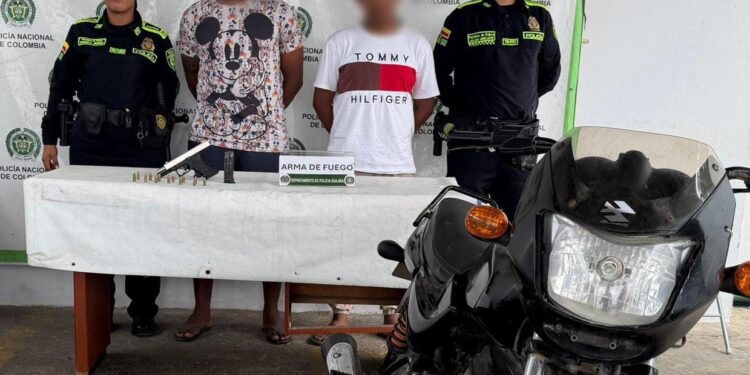 Capturan a dos personas por porte o tenencia de armas de fuego en Maicao