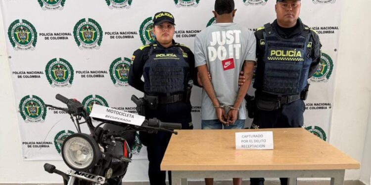 Capturan a una persona por el delito de receptación en el sector de El Patrón, en Riohacha