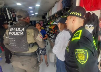GAULA intensifica operativos en el centro y zona bancaria de Villanueva para frenar hurtos y extorsiones