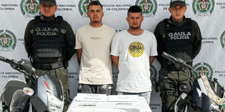Capturan a dos presuntos extorsionistas de las ACSN en operativo del GAULA en Santa Marta