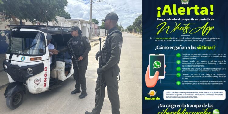 Gaula continúa estrategia de prevención ante modalidad de extorsión por WhatsApp