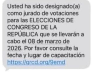 Autoridades alertan sobre mensajes falsos que simulan designación de jurados de votación