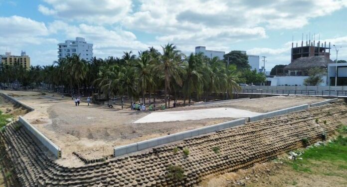 Gobernación verifica avances del nuevo Malecón de Riohacha: ya intervinieron 4 de 5 zonas