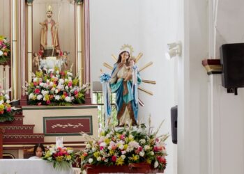 Con fe y esperanza, Villanueva celebró la Santa Misa en honor a la Virgen de la Candelaria