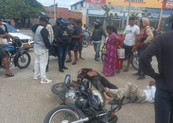 Dos accidentes de tránsito en Riohacha dejan cuatro personas heridas en hechos aislados