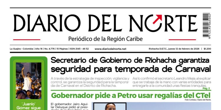 Esta es nuestra edición de hoy jueves 12 de febrero
