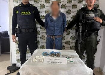 Capturan a una persona por porte de estupefacientes en el barrio Canta Rana de Dibulla