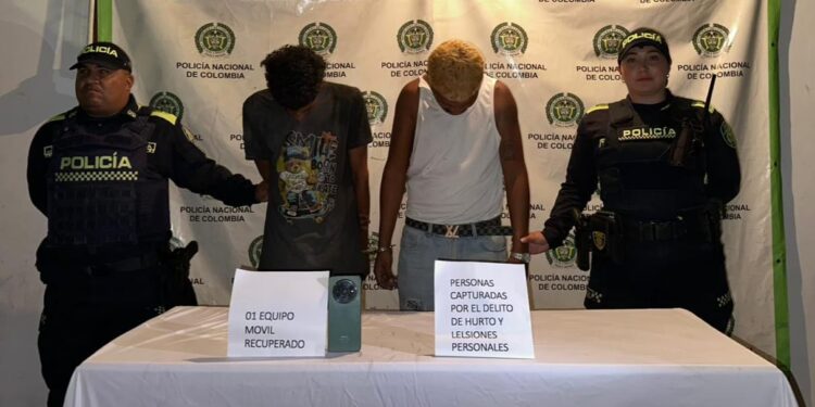En Maicao, capturan a dos personas por hurto y lesiones personales