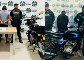 Capturan a dos hombres por receptación y recuperan motocicletas hurtadas en Uribia y Riohacha