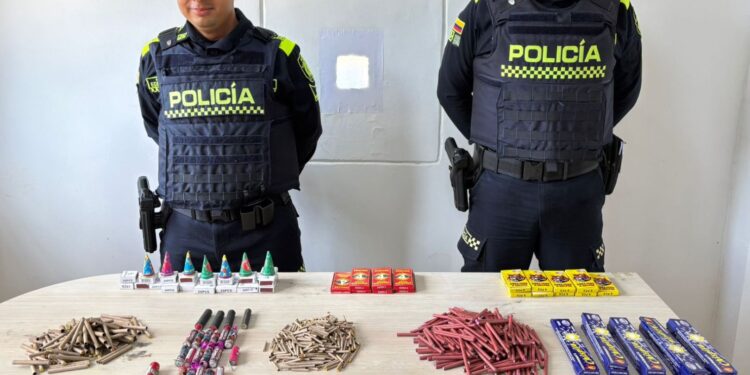 Incautan material pirotécnico de circulación ilegal en el corregimiento de Tomarrazón