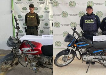 Policía recupera dos motocicletas reportadas como hurtadas en Manaure y Maicao