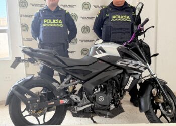 En Villanueva recuperan motocicleta reportada con inmovilización en Bogotá
