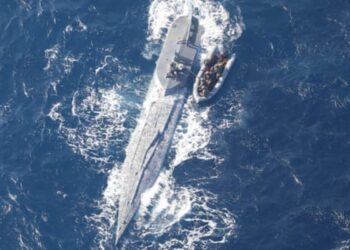 Colombia y Estados Unidos detienen narcosubmarino con cerca de 10 toneladas de cocaína