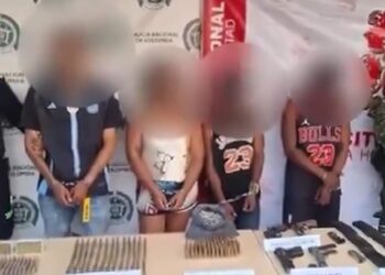 Caen cuatro presuntos miembros de las ACSN con arsenal que sería usado para homicidios y extorsiones en Magdalena