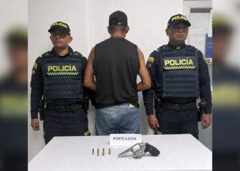 Capturan a hombre por porte ilegal de arma de fuego en vía pública de Riohacha