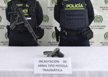 Policía incauta arma traumática sin documentación legal en Maicao