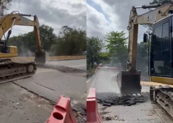 Inician demolición del puente colapsado en Mendihuaca mientras avanza instalación de estructura militar