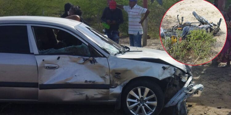 Accidente en la vía Riohacha–Cuestecitas deja a dos menores y su padre gravemente heridos