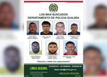 Policía Nacional difunde cartel de los más buscados en La Guajira