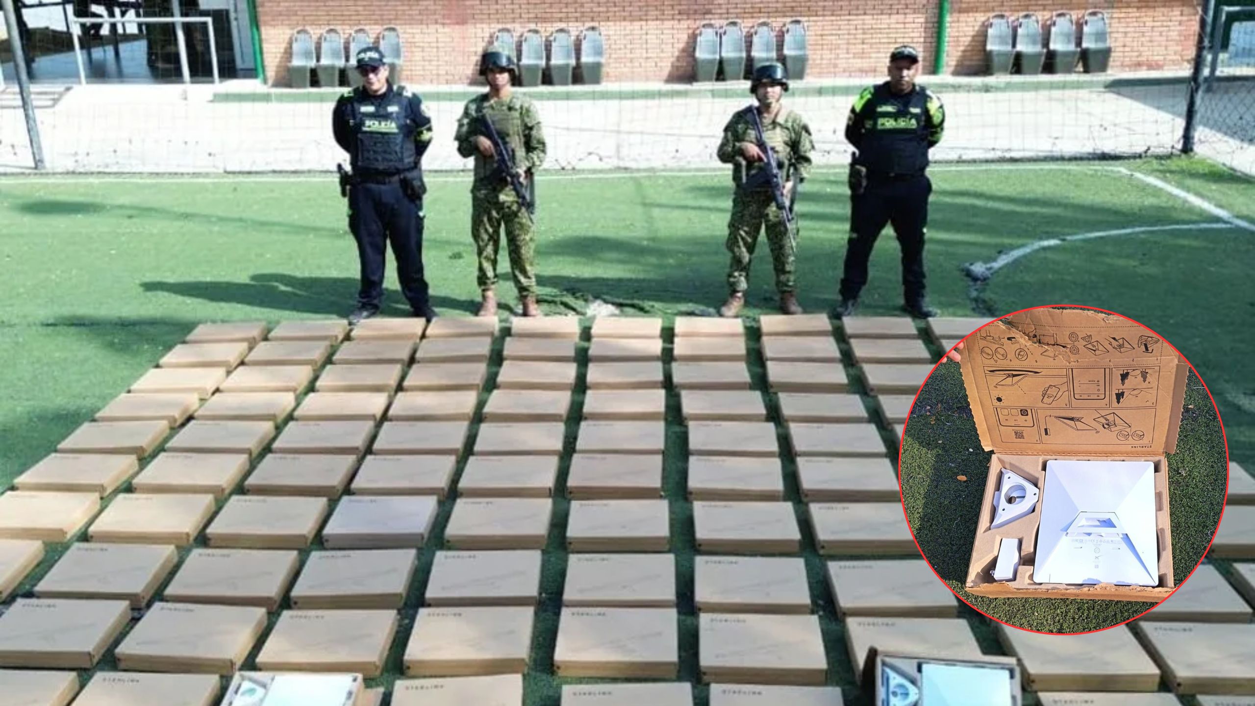 Autoridades incautan 110 antenas Starlink de contrabando en el río Arauca