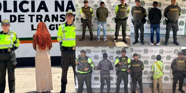 Operativos de control en vías de La Guajira dejan seis capturados y armas incautadas