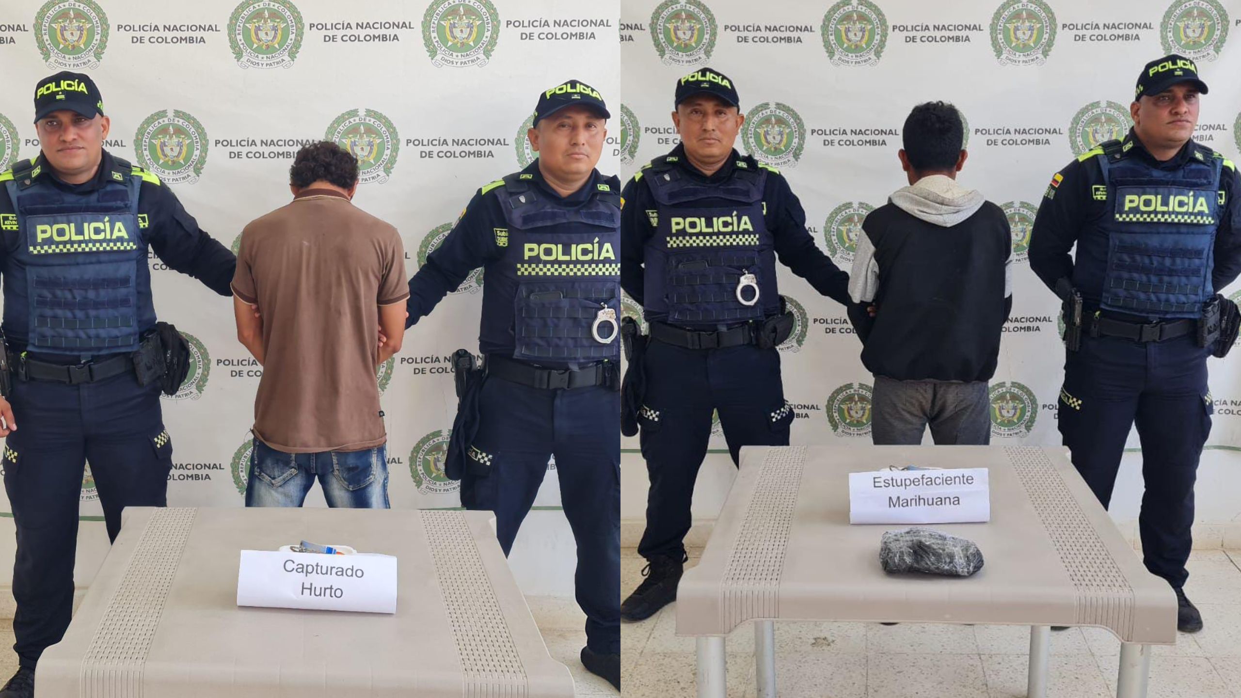 Operativos en Manaure dejan dos capturados por presunto hurto y tráfico de drogas