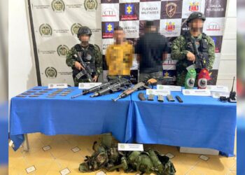 Capturan a dos presuntos integrantes del Clan del Golfo e incautan armamento en El Retén, Magdalena