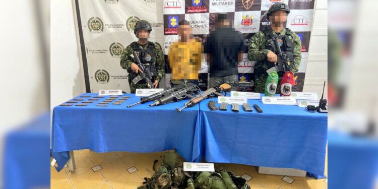 Capturan a dos presuntos integrantes del Clan del Golfo e incautan armamento en El Retén, Magdalena