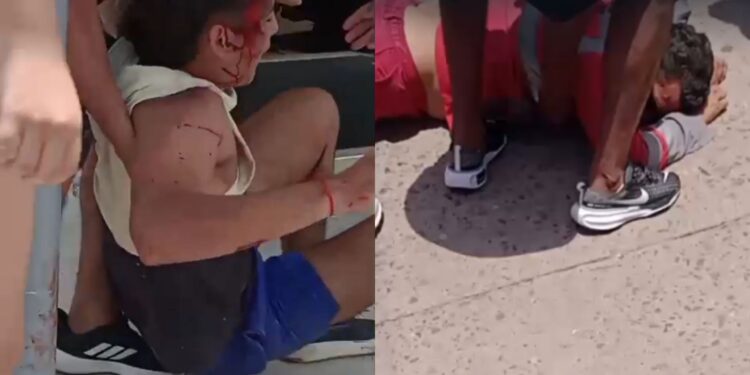 Accidente de tránsito deja dos heridos en el barrio Hormigueral de Villanueva