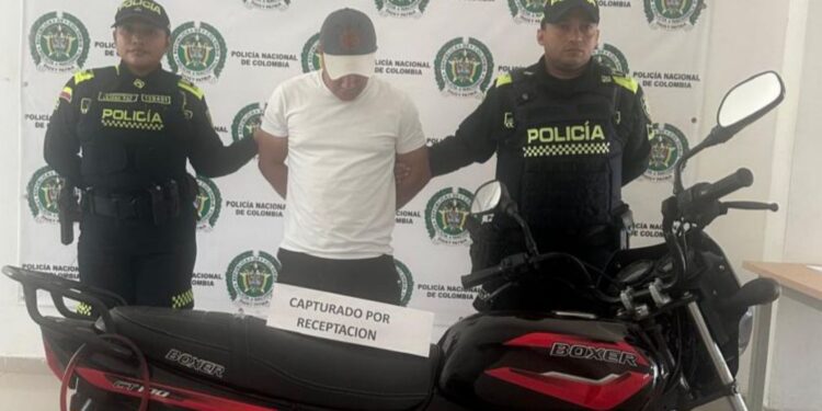 Capturan a un hombre y recuperan motocicleta hurtada en Riohacha