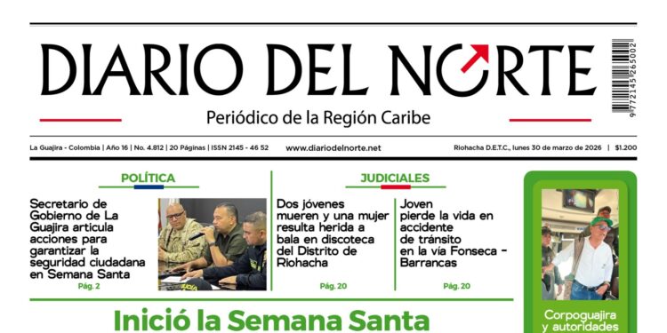 Esta es nuestra edición de hoy lunes 30 de marzo de 2026