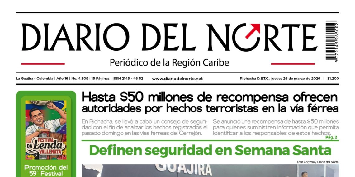 Esta es nuestra edición de hoy jueves 26 de marzo de 2026