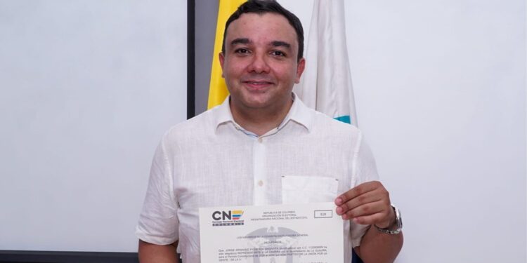 Jorge Armando Figueroa recibe credencial como Representante a la Cámara por La Guajira