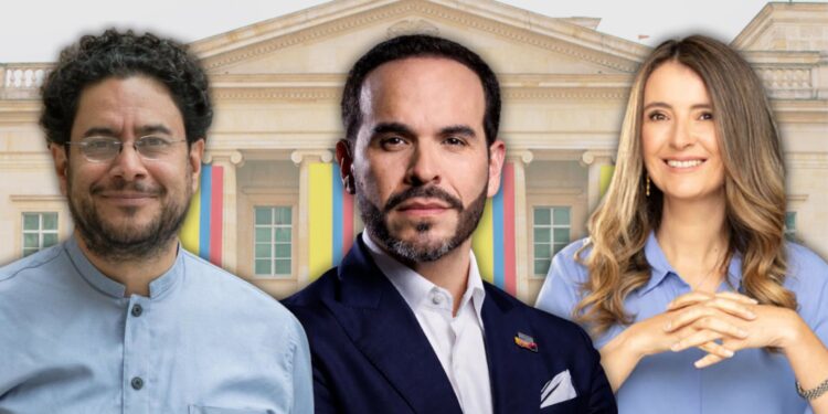 Iván Cepeda, Abelardo de la Espriella y Paloma Valencia encabezan la intención de voto presidencial, según encuesta de AtlasIntel para Revista Semana.