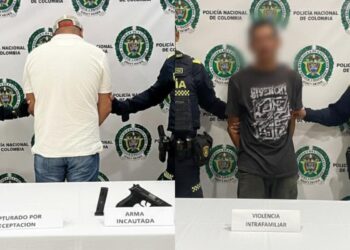 Policía capturó a dos hombres en Riohacha por vehículo hurtado y caso de violencia intrafamiliar