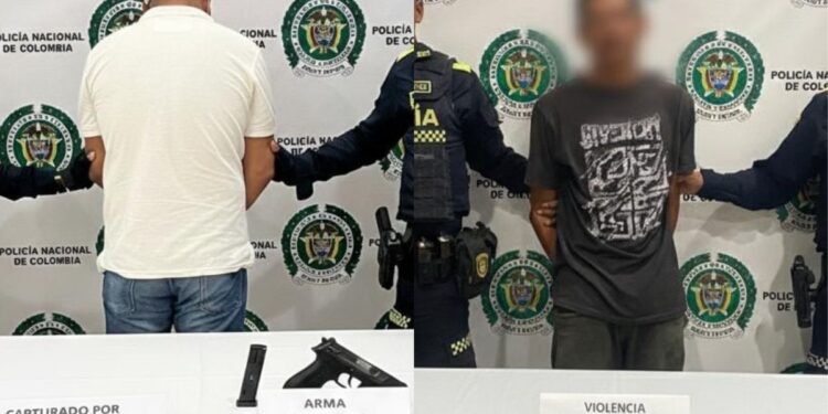 Policía capturó a dos hombres en Riohacha por vehículo hurtado y caso de violencia intrafamiliar