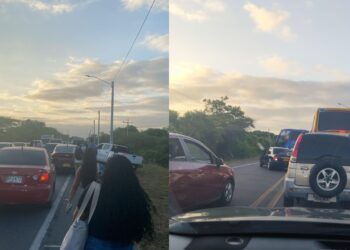 Restablecen la movilidad en la vía Riohacha – Universidad de La Guajira luego de acuerdos con la comunidad