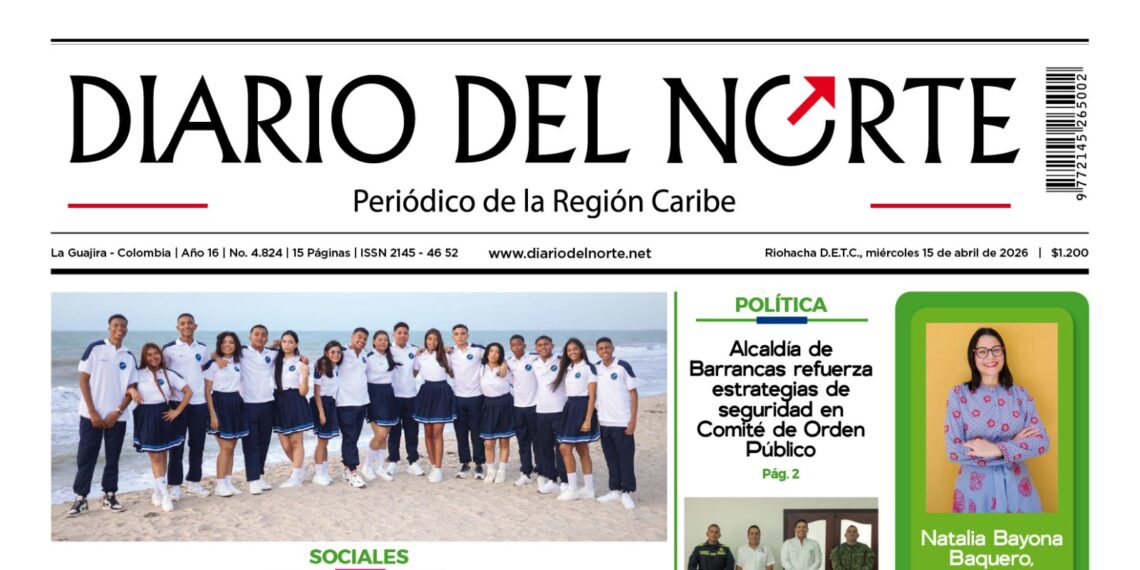 Esta es nuestra edición de hoy miércoles 15 de abril de 2026