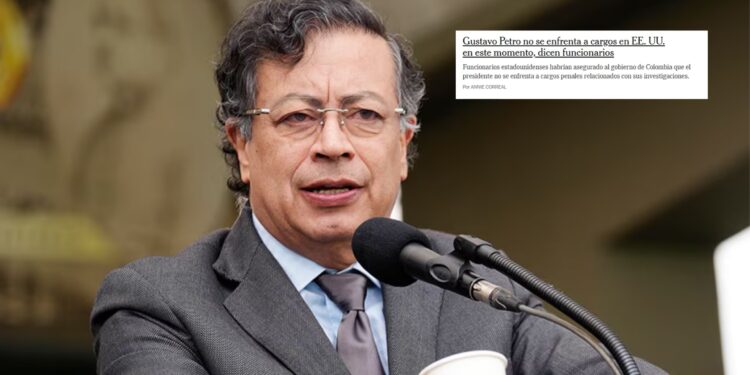 The New York Times aclara que Gustavo Petro no enfrenta cargos en Estados Unidos